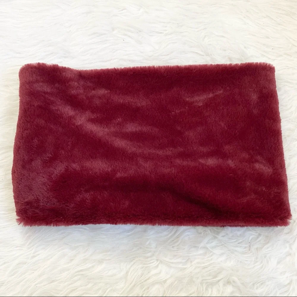 Burgundy Soft Scarf - Picture 3 of 3
